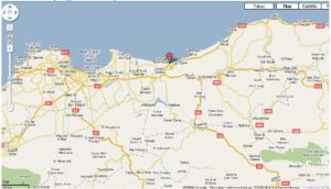 Carte de la ville de Boumerdes
