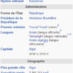 Algerie sur wikipedia