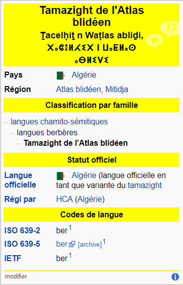 Tamazight de l'Atlas blidéen — Wikipédia