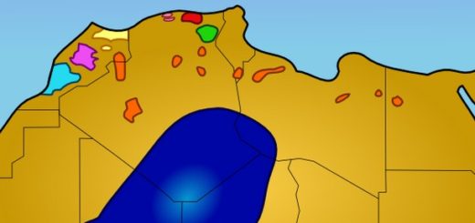 La langue Touareg. Touaregs en bleu