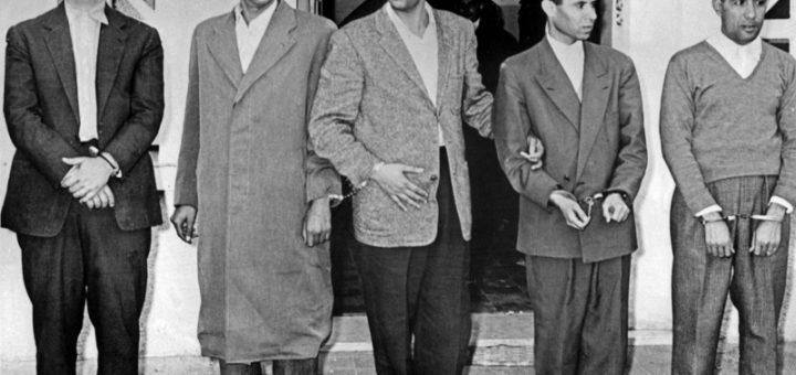 Ait Ahmed et les cinq chef historique du FLN