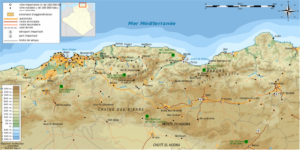 Kabylie topographic