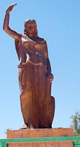 Statue de la Reine guerriere Kahena a Khenchela